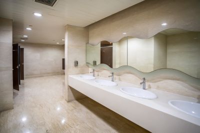 Wide View of Renovated Bathroom